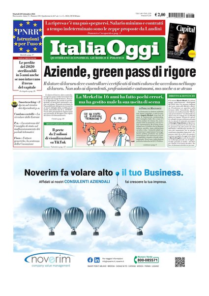 Italia oggi : quotidiano di economia finanza e politica